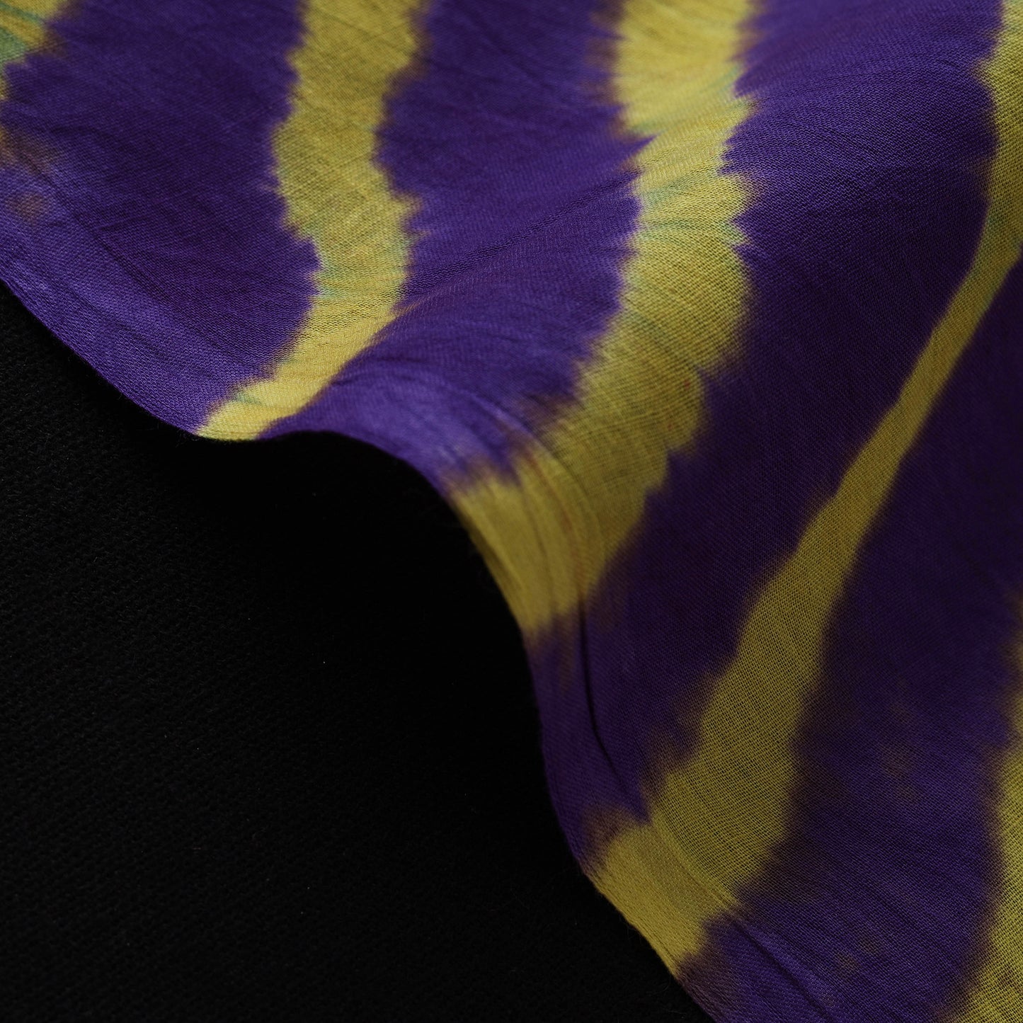 Purple - Leheriya Tie-Dye Cotton Fabric 09