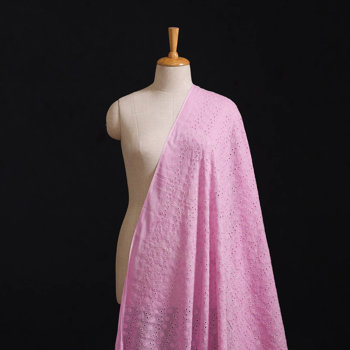 Floral Embroidered Cotton Hakoba Fabric 20