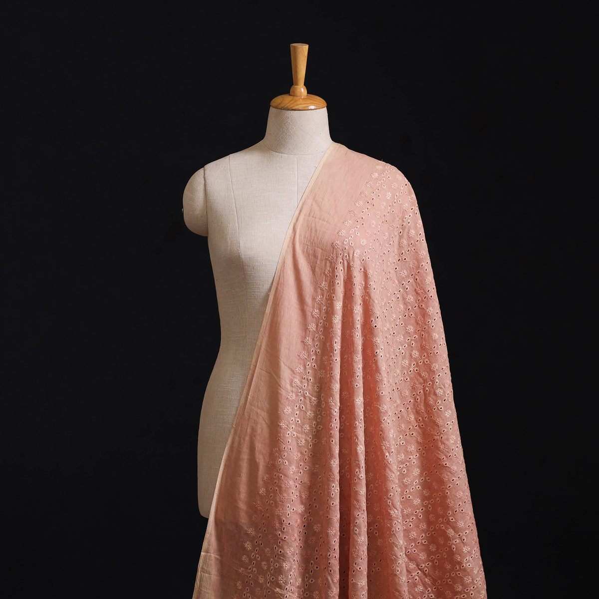 Floral Embroidered Cotton Hakoba Fabric 18