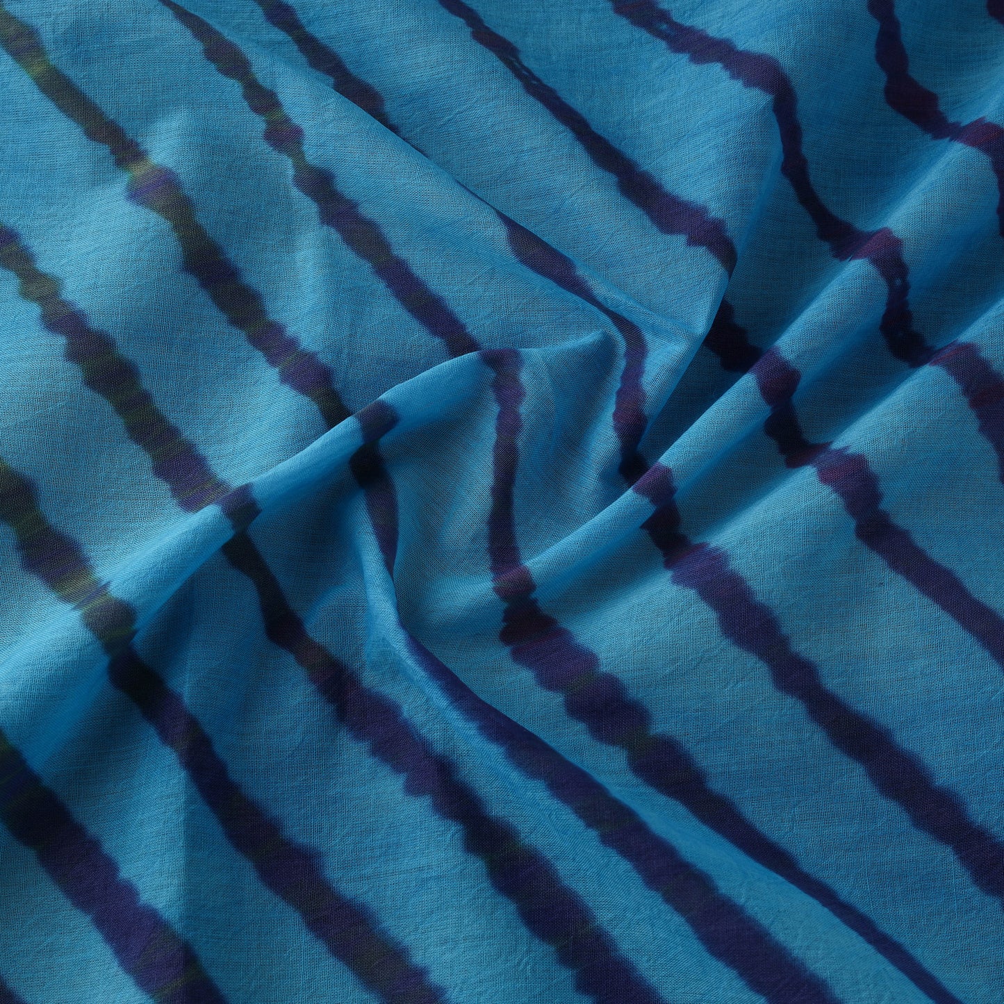 Blue - Leheriya Tie-Dye Cotton Fabric 10