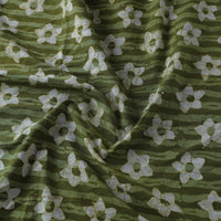 Green - Pure Cotton Batik Print Fabric 06