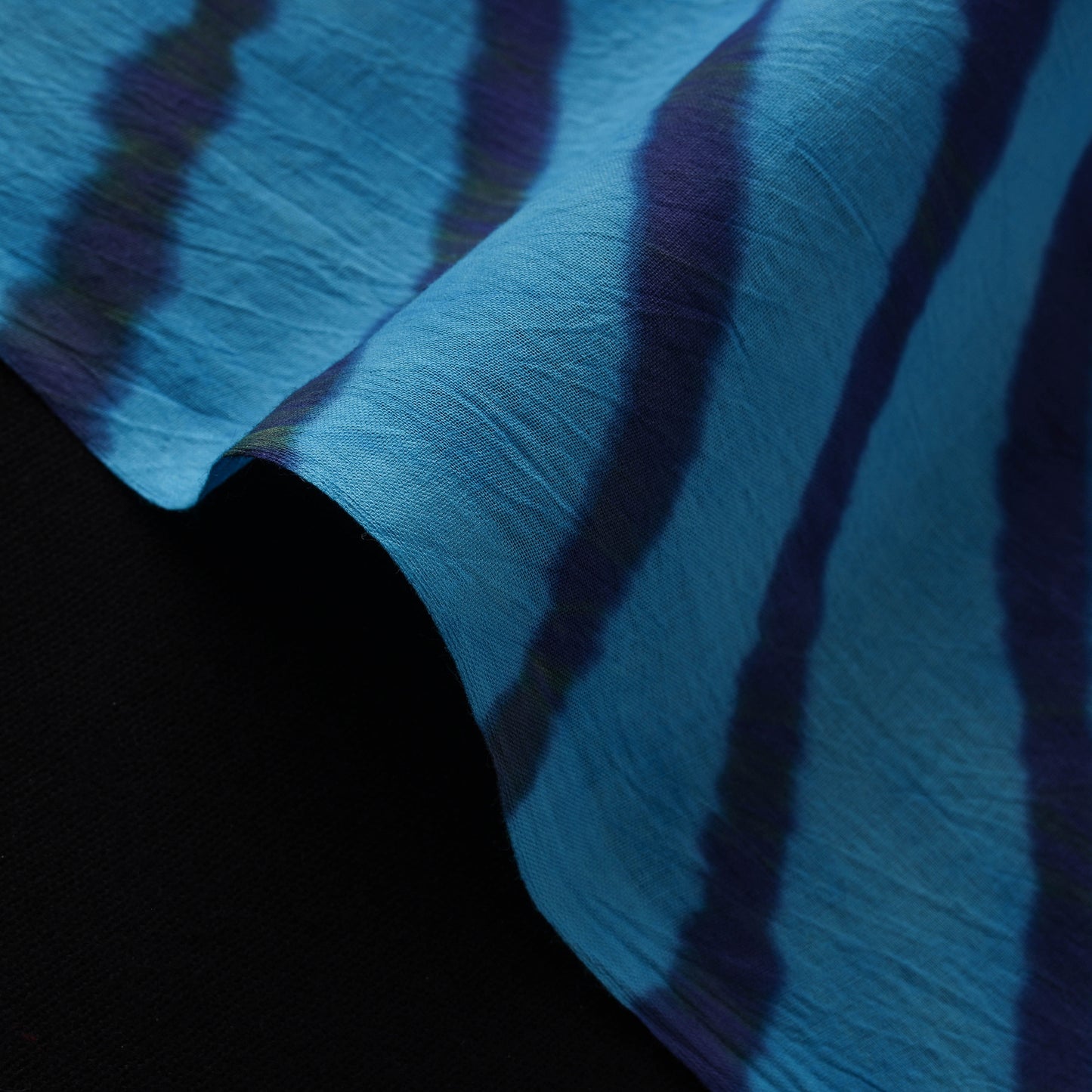 Blue - Leheriya Tie-Dye Cotton Fabric 10