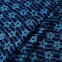 Blue - Pure Cotton Batik Print Fabric 08