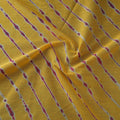 Yellow - Leheriya Tie-Dye Cotton Fabric 11