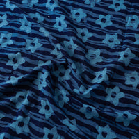 Blue - Pure Cotton Batik Print Fabric 08