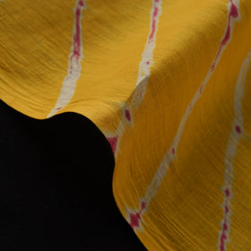 Yellow - Leheriya Tie-Dye Cotton Fabric 11