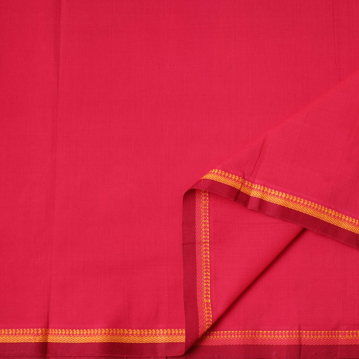Handloom Mangalagiri Cotton Fabric with Thread Border 09