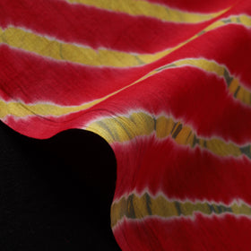 Red - Leheriya Tie-Dye Cotton Fabric 13