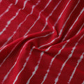 Red - Leheriya Tie-Dye Mul Cotton Fabric 14