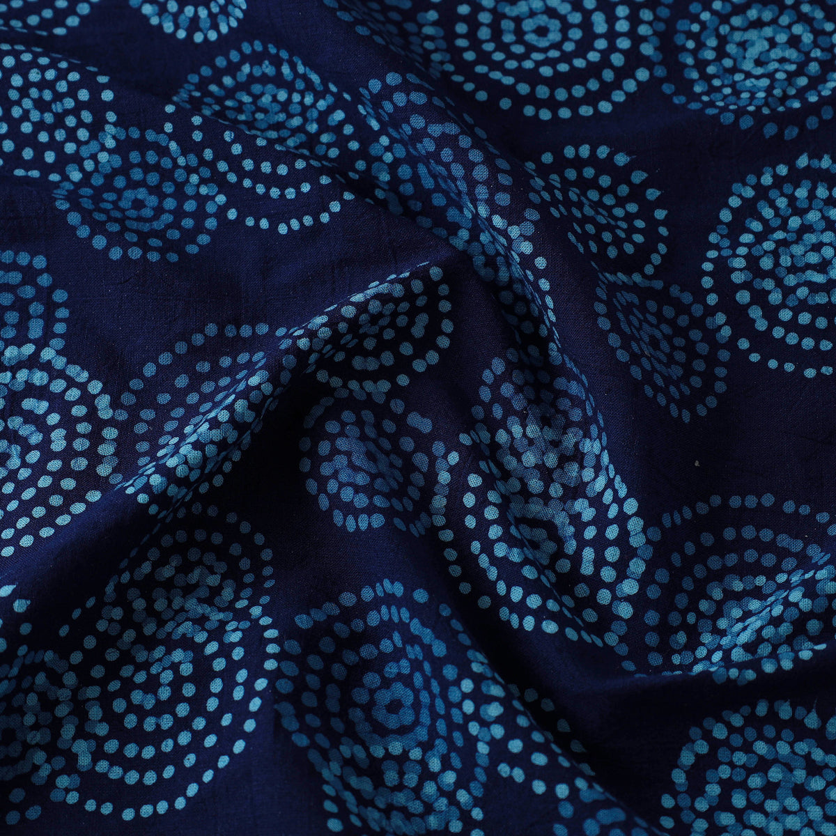 Blue - Pure Cotton Batik Print Fabric 15