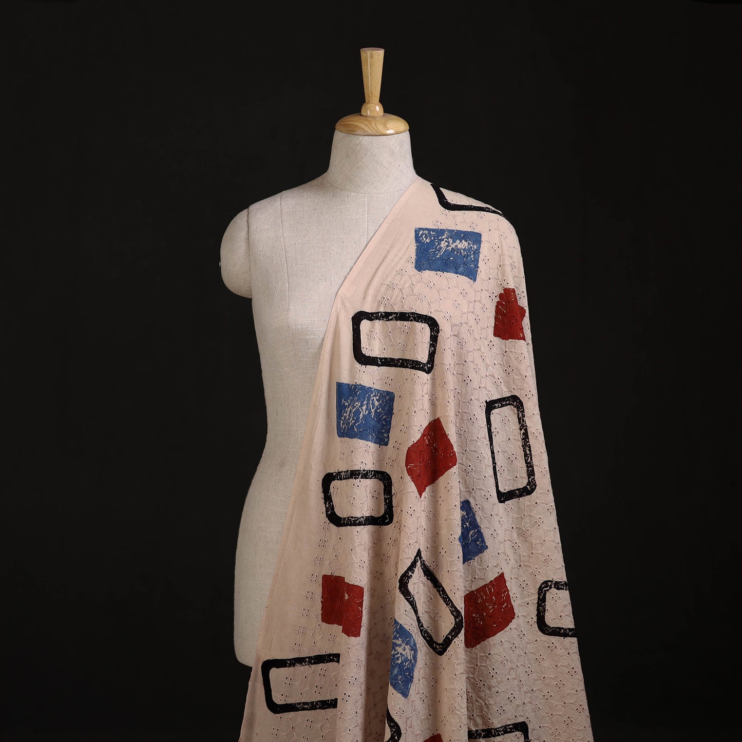 Ajrakh Hand Block Print Natural Dyed Cotton Hakoba Fabric 38