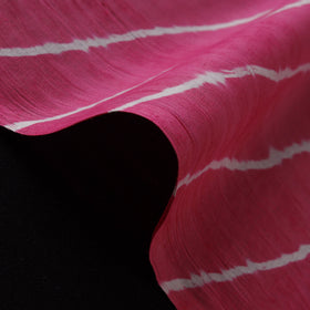 Pink - Leheriya Tie-Dye Mul Cotton Fabric 15