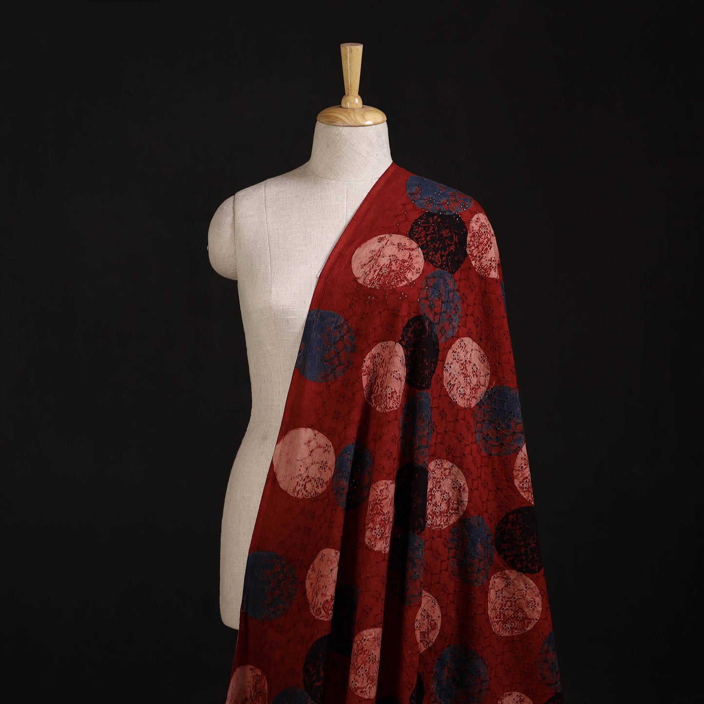 Ajrakh Hand Block Print Natural Dyed Cotton Hakoba Fabric 26
