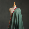 Green - Handloom Mangalagiri Cotton Fabric with Zari Border 02
