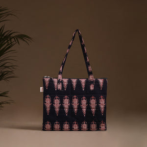 Black - Handcrafted Quilted Handbag 13