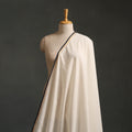 White - Handloom Mangalagiri Cotton Fabric with Zari Border 04
