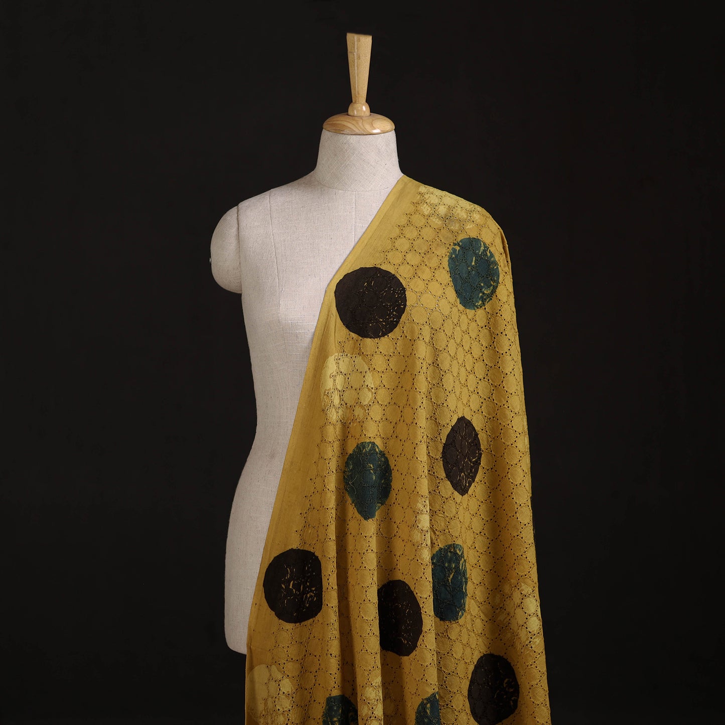 Ajrakh Hand Block Print Natural Dyed Cotton Hakoba Fabric 19