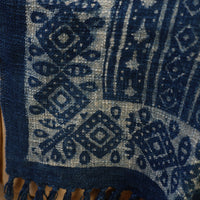 Handloom Jaipur Block Print Indigo Cotton Sofa Throw 02