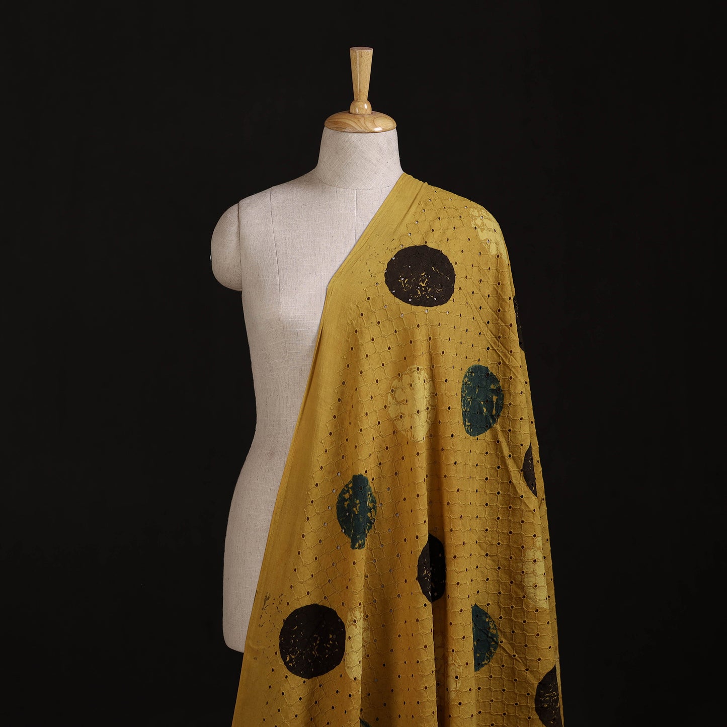Ajrakh Hand Block Print Natural Dyed Cotton Hakoba Fabric 18