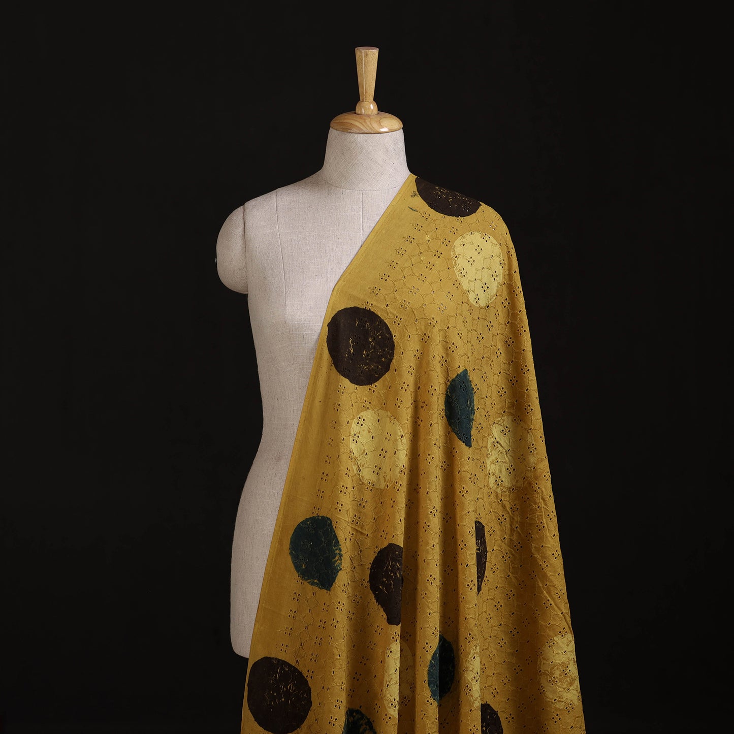 Ajrakh Hand Block Print Natural Dyed Cotton Hakoba Fabric 17