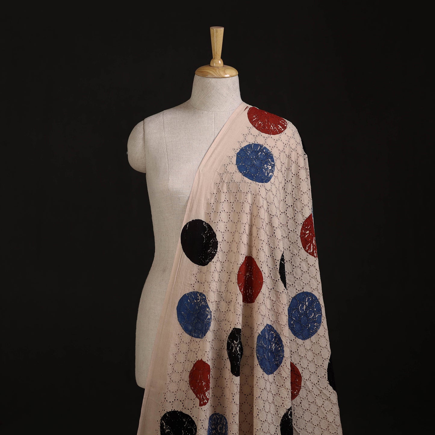 Ajrakh Hand Block Print Natural Dyed Cotton Hakoba Fabric 05