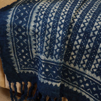 Handloom Jaipur Block Print Indigo Cotton Sofa Throw 05