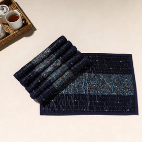  Blue Tagai Embroidery Table Mats