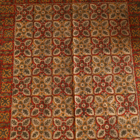 Warangal Handwoven Kalamkari Block Print Cotton Durrie / Carpet / Rug (4 x 6 Feet) 26