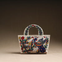 Madhubani Handpainted Jute Cotton Hand Bag