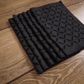 Barmer Applique Cutwork Cotton Dining Table Mats (Set of 6) 01