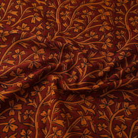 Red - Bagh Hand Block Print Natural Dyed Cotton Fabric 12