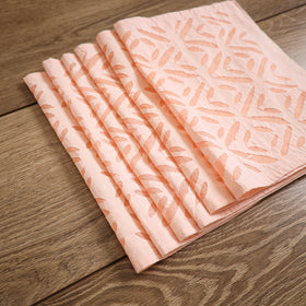 Barmer Applique Cutwork Cotton Dining Table Mats (Set of 6) 06
