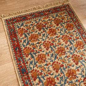 Warangal Handwoven Kalamkari Block Print Cotton Floor Mat (2 x 3 Feet) 21