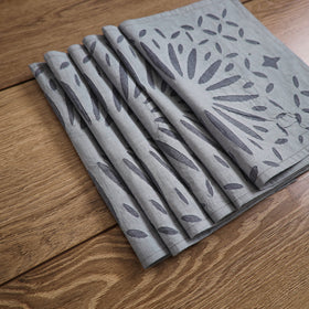Barmer Applique Cutwork Cotton Dining Table Mats (Set of 6) 08
