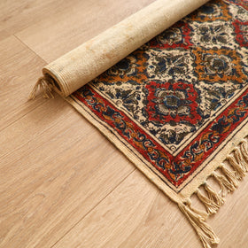 Warangal Handwoven Kalamkari Block Print Cotton Floor Mat (2 x 3 Feet) 22