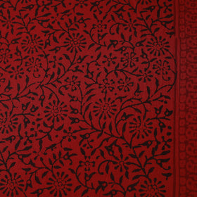 Red - Bagh Hand Block Print Natural Dyed Cotton Fabric 17