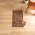 Warangal Handwoven Kalamkari Block Print Cotton Floor Mat (2 x 3 Feet) 23