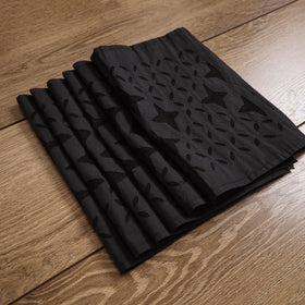 Barmer Applique Cutwork Cotton Dining Table Mats (Set of 6) 11