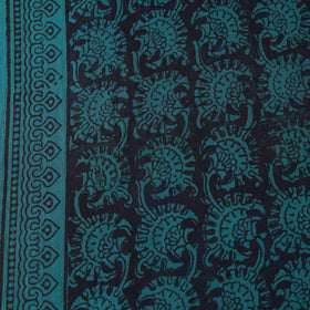 Green - Bagh Hand Block Print Natural Dyed Cotton Fabric 18