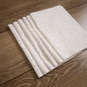 Barmer Applique Cutwork Cotton Dining Table Mats (Set of 6) 12