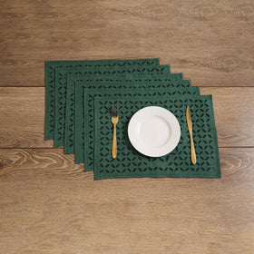Barmer Applique Cutwork Cotton Dining Table Mats (Set of 6) 13