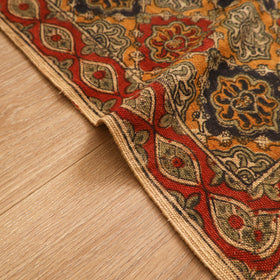 Warangal Handwoven Kalamkari Block Print Cotton Mat (2 x 2 Feet) 02