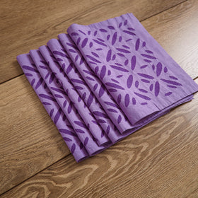 Barmer Applique Cutwork Cotton Dining Table Mats (Set of 6) 15