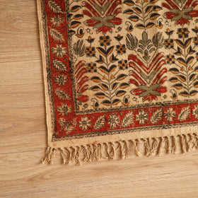 Warangal Handwoven Kalamkari Block Print Cotton Mat (2 x 2 Feet) 04