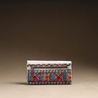 Multicolor - Madhubani Handpainted Cotton Clutch 05