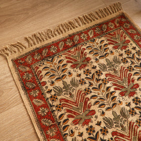 Warangal Handwoven Kalamkari Block Print Cotton Mat (2 x 2 Feet) 04