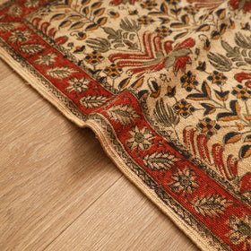 Warangal Handwoven Kalamkari Block Print Cotton Mat (2 x 2 Feet) 04