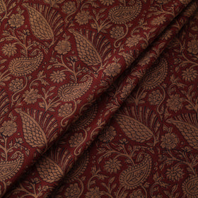 Red - Bagh Hand Block Print Natural Dyed Cotton Fabric 23