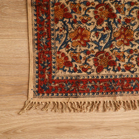 Warangal Handwoven Kalamkari Block Print Cotton Mat (2 x 2 Feet) 07