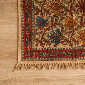 Warangal Handwoven Kalamkari Block Print Cotton Mat (2 x 2 Feet) 08